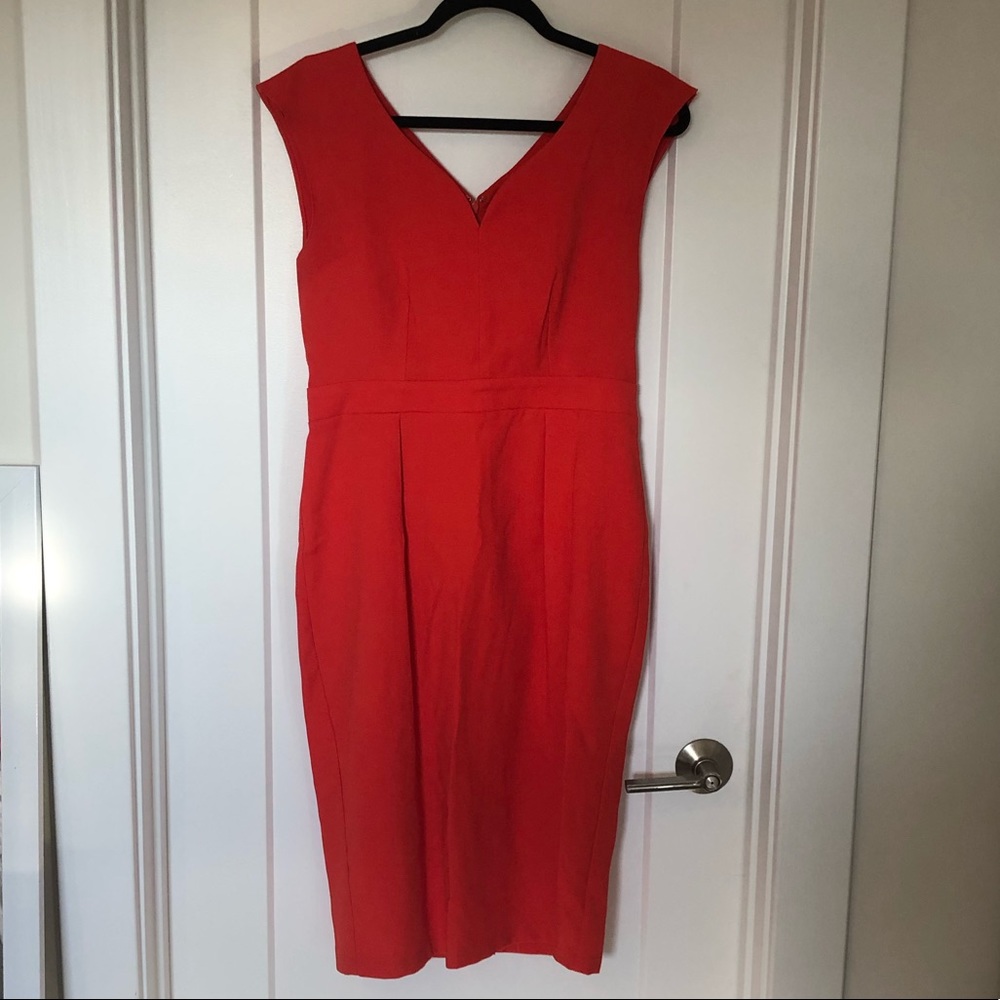 Red ASOS Work Dress